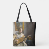 Johannes Vermeer - Guitar Player Tote Bag (Achterkant)
