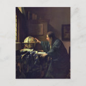 Johannes Vermeer - Het astronomeerschilderen Briefkaart (Voorkant)