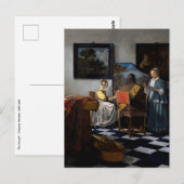 Johannes Vermeer - Het concert Briefkaart (Voorkant / Achterkant)