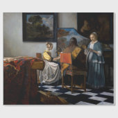 Johannes Vermeer - Het concert Cadeaupapier (Vlak)