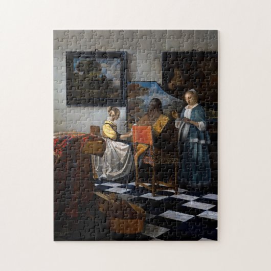 Johannes Vermeer - Het concert Legpuzzel (Verticaal)