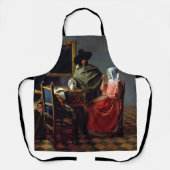 Johannes Vermeer - Het glas wijn Schort (Voorkant)