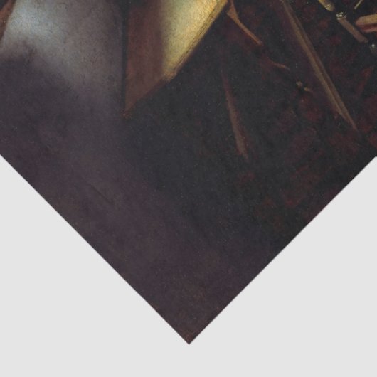 Johannes Vermeer - Het glas wijn Tissuepapier (Detail)