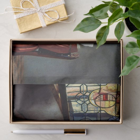 Johannes Vermeer - Het glas wijn Tissuepapier (Geschenk)