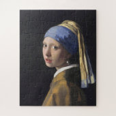 Johannes Vermeer - Het meisje met een parel Legpuzzel (Verticaal)