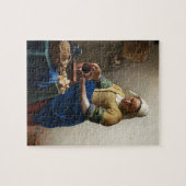 Johannes Vermeer - Het schilderen van de melkmaide Legpuzzel (Horizontaal)