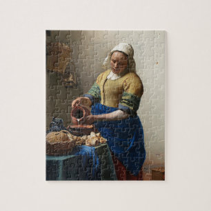 Johannes Vermeer - Het schilderen van de melkmaide Legpuzzel