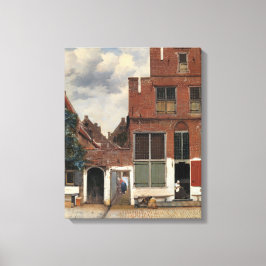 Johannes Vermeer - Het Straatje Canvas Afdruk