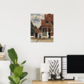 Johannes Vermeer - Het Straatje Poster (Thuiskantoor)