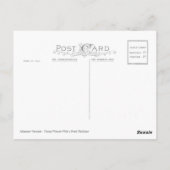 Johannes Vermeer, jonge vrouw met parelKetting Briefkaart (Achterkant)