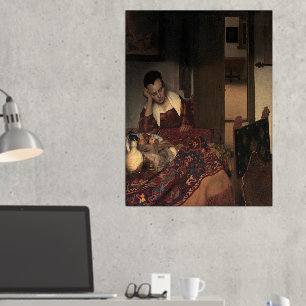 Johannes Vermeer, Jonge vrouwen slapen Folie Afdrukken