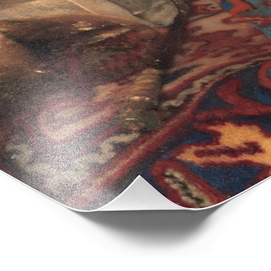 Johannes Vermeer, Jonge vrouwen slapen Foto Afdruk (Hoek)