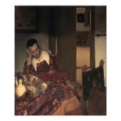 Johannes Vermeer, Jonge vrouwen slapen Foto Afdruk (Voorkant)
