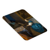 Johannes Vermeer - Lady Seated in een Virginal Magneet (Rechterzijde)