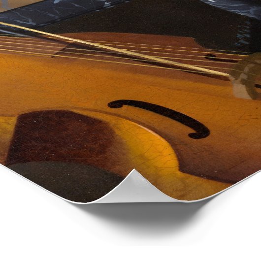 Johannes Vermeer - Lady Seated in een Virginal Poster (Hoek)