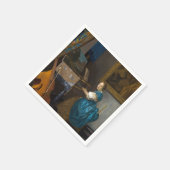 Johannes Vermeer - Lady Seated in een Virginal Servet (Hoek)