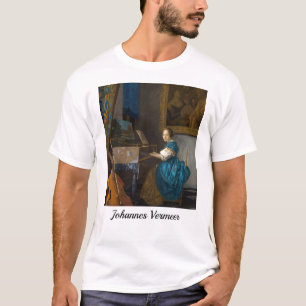Johannes Vermeer - Lady Seated in een Virginal T-shirt