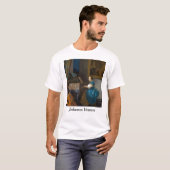 Johannes Vermeer - Lady Seated in een Virginal T-shirt (Voorkant volledig)