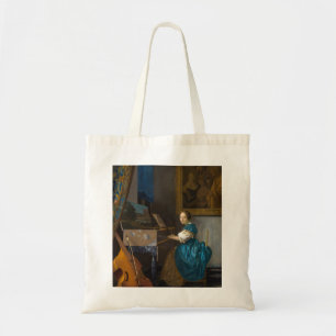Johannes Vermeer - Lady Seated in een Virginal Tote Bag