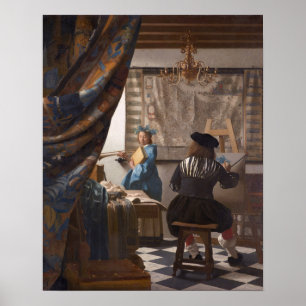 Johannes Vermeer, legory of the Art of PaintingJ Poster