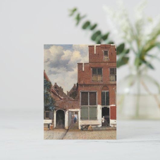 Johannes Vermeer - Little Street Briefkaart (Staand voorkant)