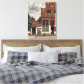 Johannes Vermeer - Little Street Canvas Afdruk (Insitu (Slaapkamer))