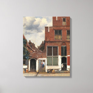 Johannes Vermeer - Little Street Canvas Afdruk