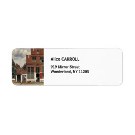 Johannes Vermeer - Little Street Etiket