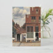 Johannes Vermeer - Little Street Kaart (Staand voorkant)
