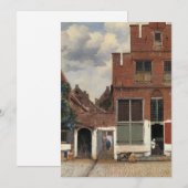 Johannes Vermeer - Little Street Kaart (Voorkant / Achterkant)