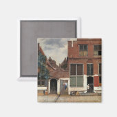 Johannes Vermeer - Little Street Magneet (Voorkant / Achterkant)