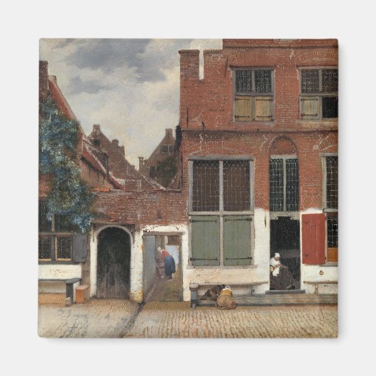 Johannes Vermeer - Little Street Magneet (Voorkant)
