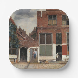 Johannes Vermeer - Little Street Papieren Bordje