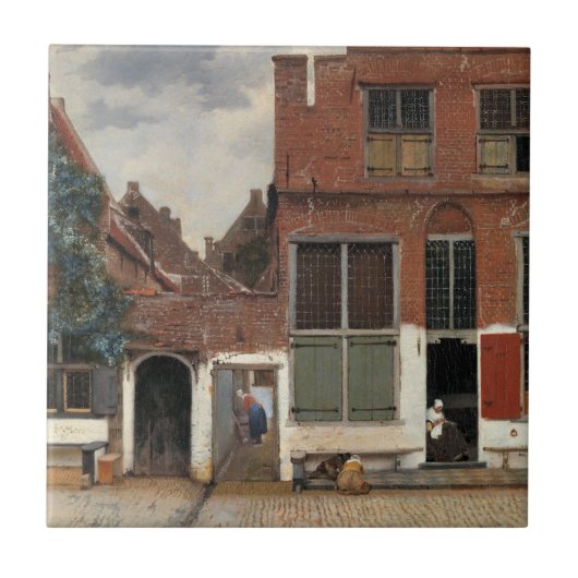 Johannes Vermeer - Little Street Tegeltje (Voorkant)