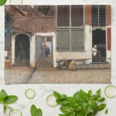 Johannes Vermeer - Little Street Theedoek (Gevouwen)