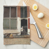 Johannes Vermeer - Little Street Theedoek (Quarter Fold)