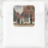 Johannes Vermeer - Little Street Vierkante Sticker (Tas)