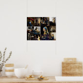 Johannes Vermeer - Masterpieces Patchwork Poster (Keuken)