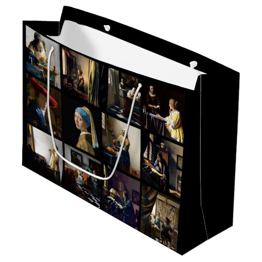 Johannes Vermeer - Masterstuks Grid Groot Cadeauzakje (Voorkant Gekanteld)