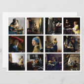 Johannes Vermeer - Masterstuks Grid Kaart (Voorkant / Achterkant)