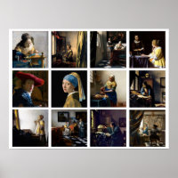 Johannes Vermeer - Masterstuks Grid