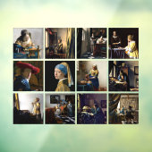 Johannes Vermeer - Masterstuks Grid Raamsticker (Vel 3)