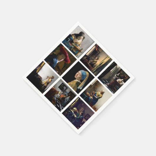 Johannes Vermeer - Masterstuks Grid Servet (Hoek)