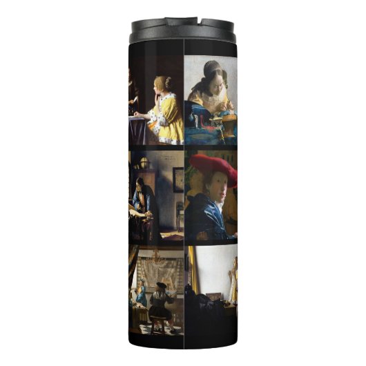 Johannes Vermeer - Masterstuks Grid Thermosbeker (Achterkant)