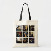 Johannes Vermeer - Masterstuks Grid Tote Bag (Voorkant)