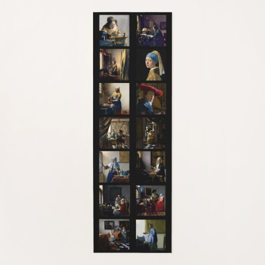 Johannes Vermeer - Masterstuks Grid Yogamat (Voorkant)