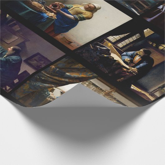 Johannes Vermeer - Masterstuks Mosaic Cadeaupapier (Hoek)