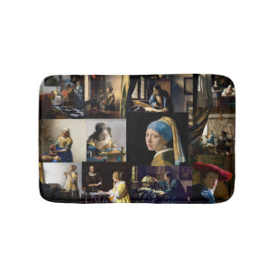 Johannes Vermeer - Masterstuks Patchwork Badmat