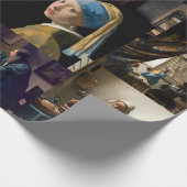 Johannes Vermeer - Masterstuks Patchwork Cadeaupapier (Hoek)