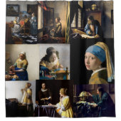 Johannes Vermeer - Masterstuks Patchwork Douchegordijn (Voorkant)